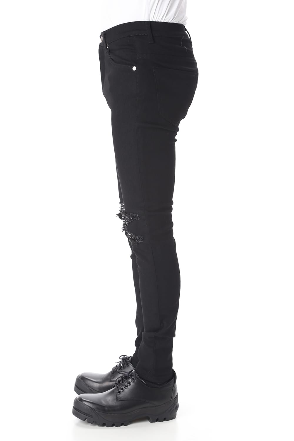 EX fit denim leggings pants (Metal dot)