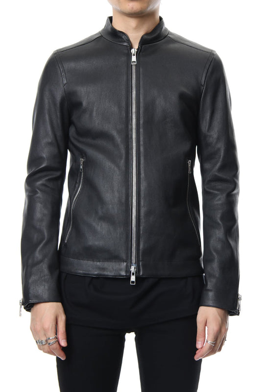 Bording Lamb Single Leather Jacket