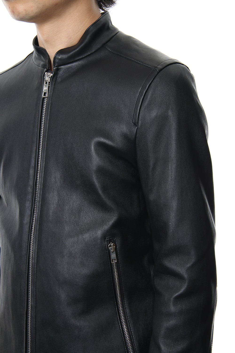 Bording Lamb Single Leather Jacket