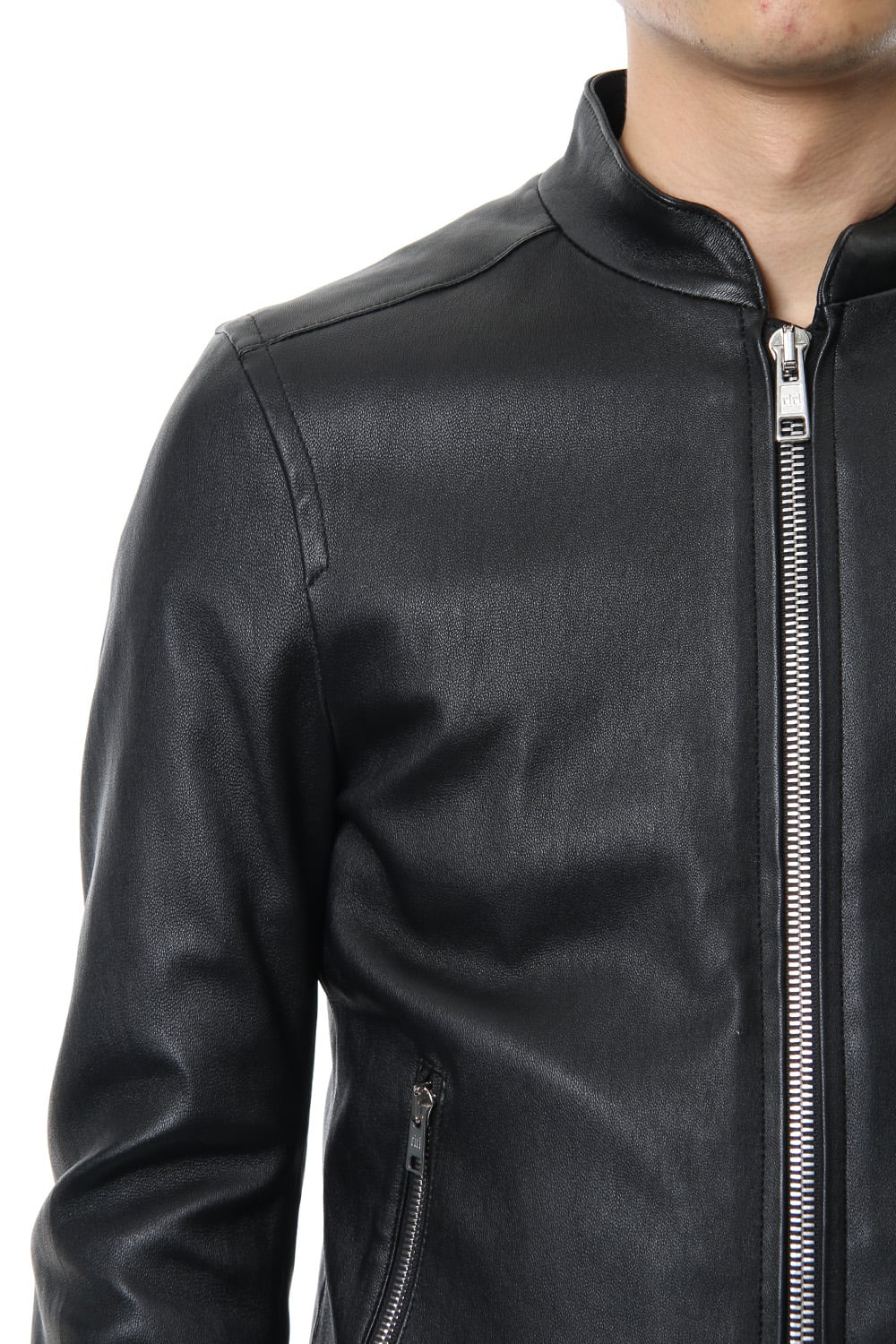 Bording Lamb Single Leather Jacket