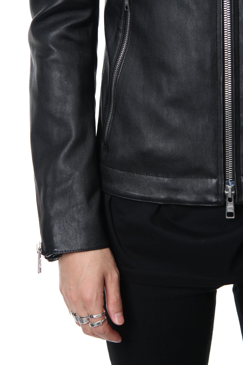 Bording Lamb Single Leather Jacket