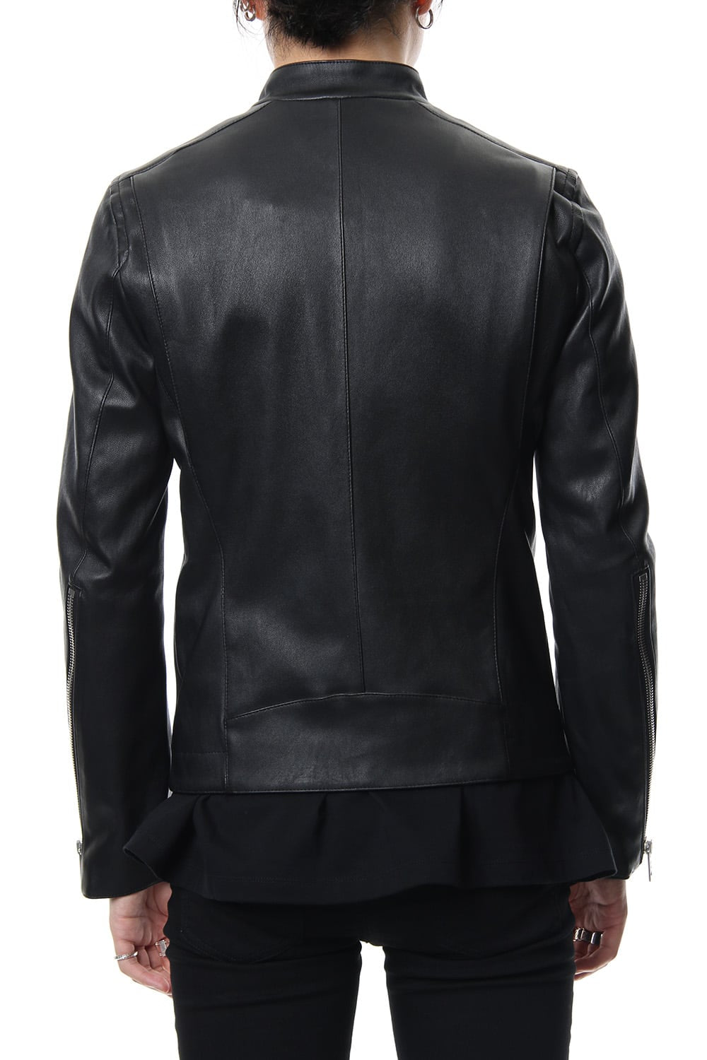 Bording Lamb Single Leather Jacket