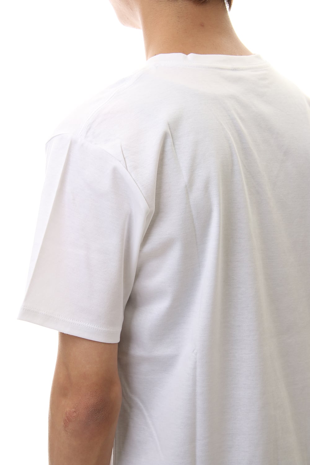 60/1 Bio Mercerization Smooth V neck Cutsew White