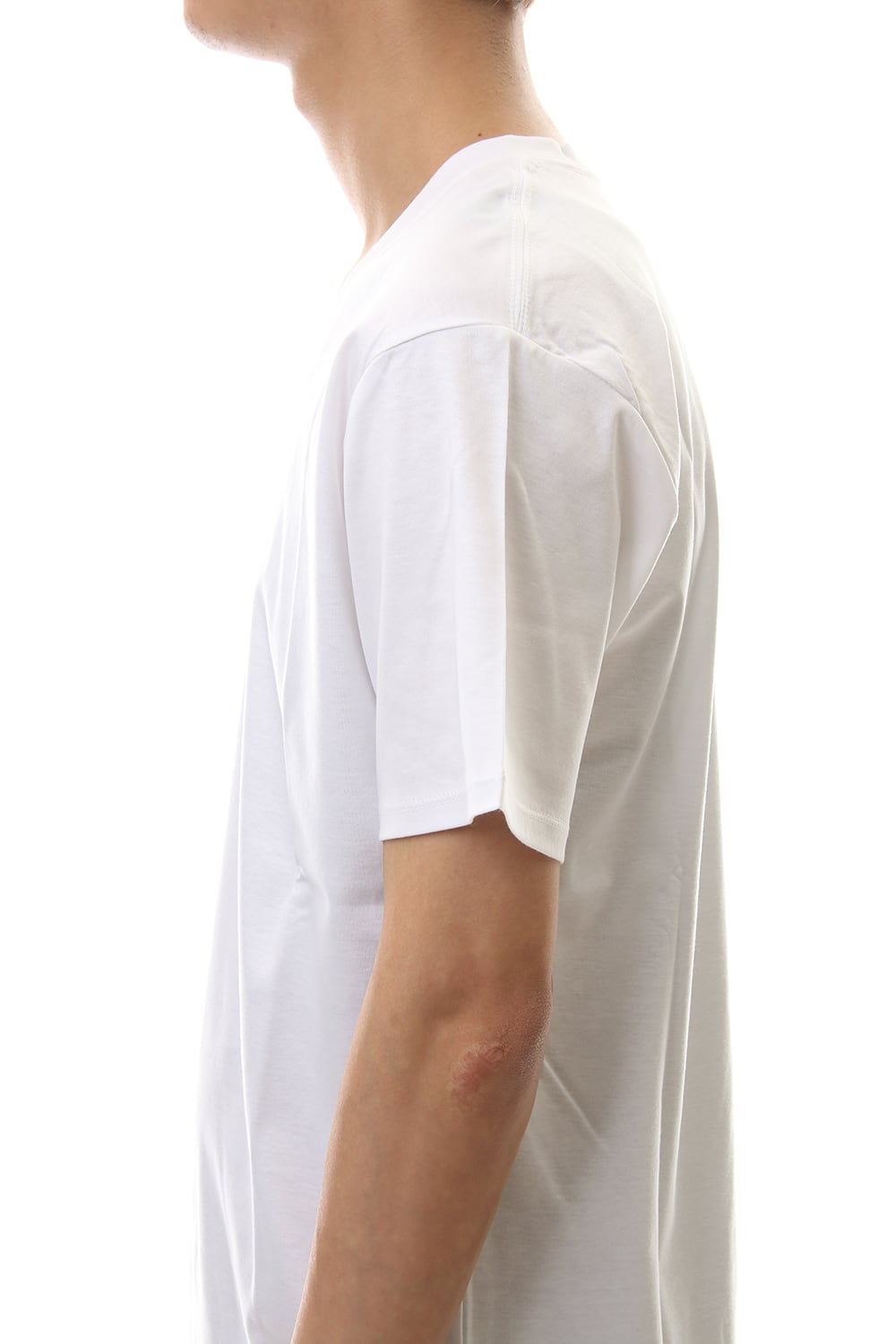 60/1 Bio Mercerization Smooth V neck Cutsew White