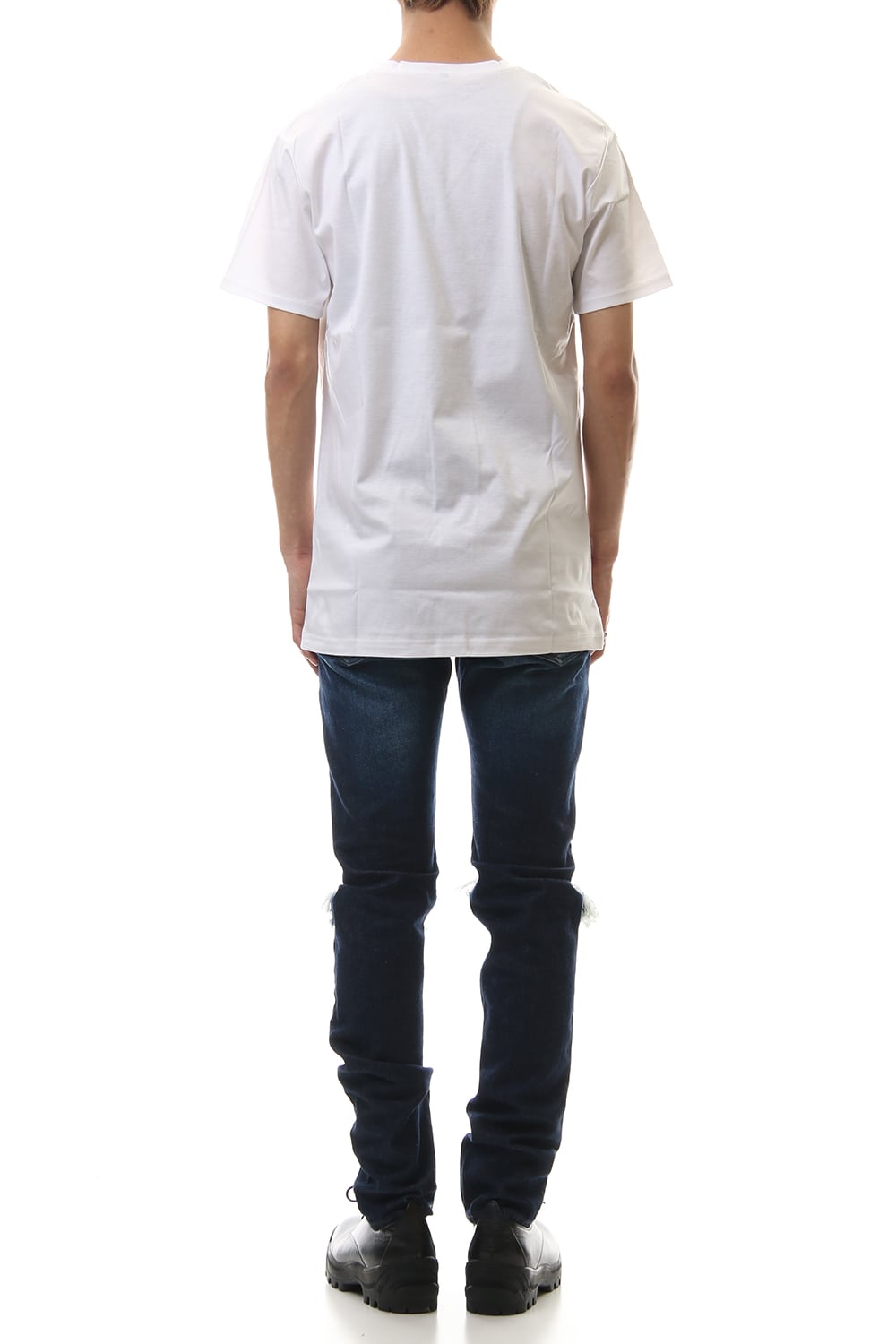 60/1 Bio Mercerization Smooth V neck Cutsew White