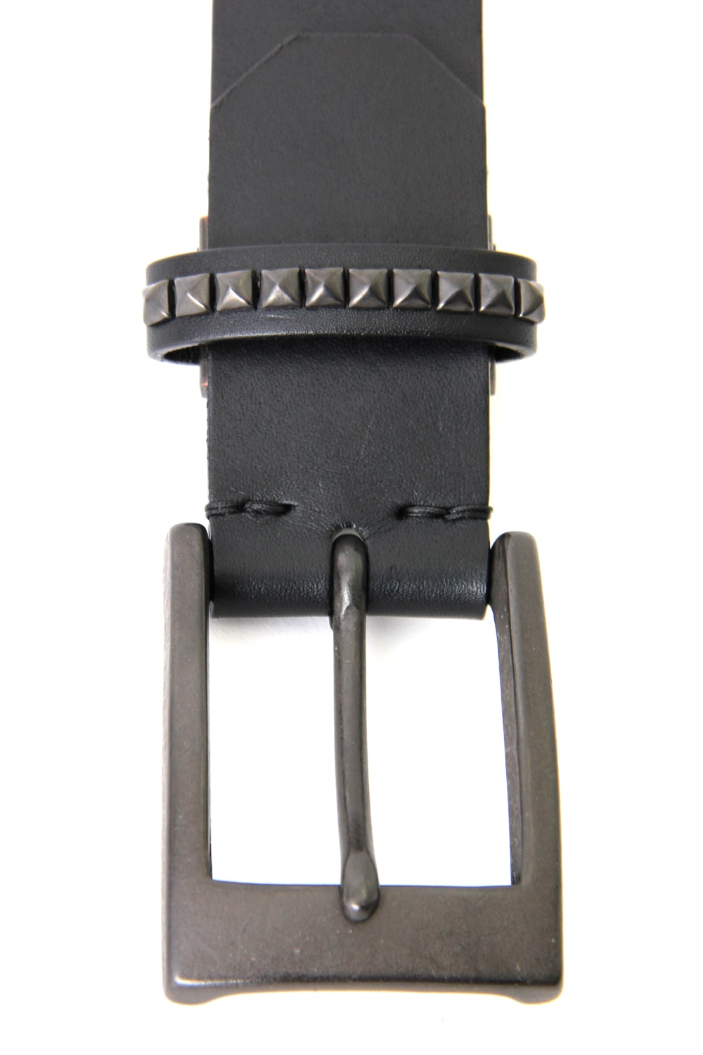 OILED COW LEATHER STUDS BELT