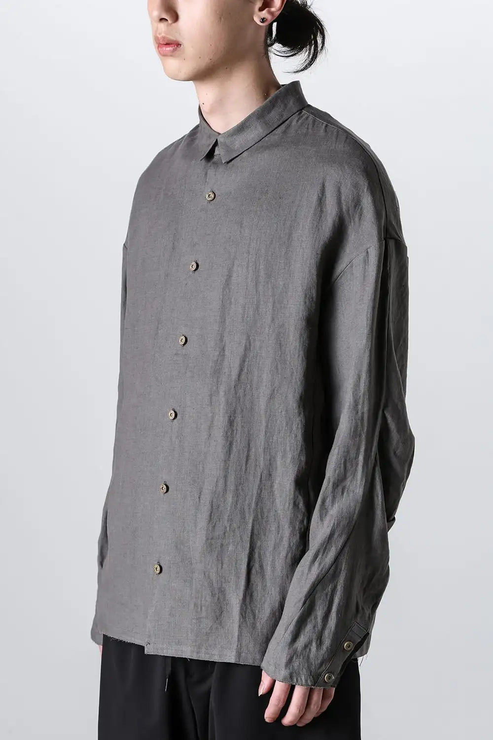 シャツ ルーズフィット ヘンプ Slate Gray