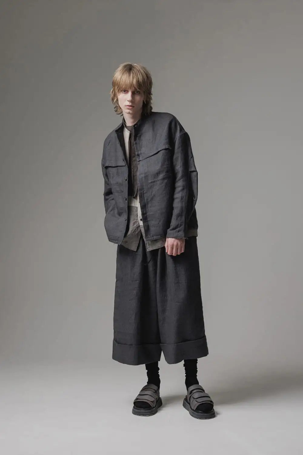 Sandals calf leather Black