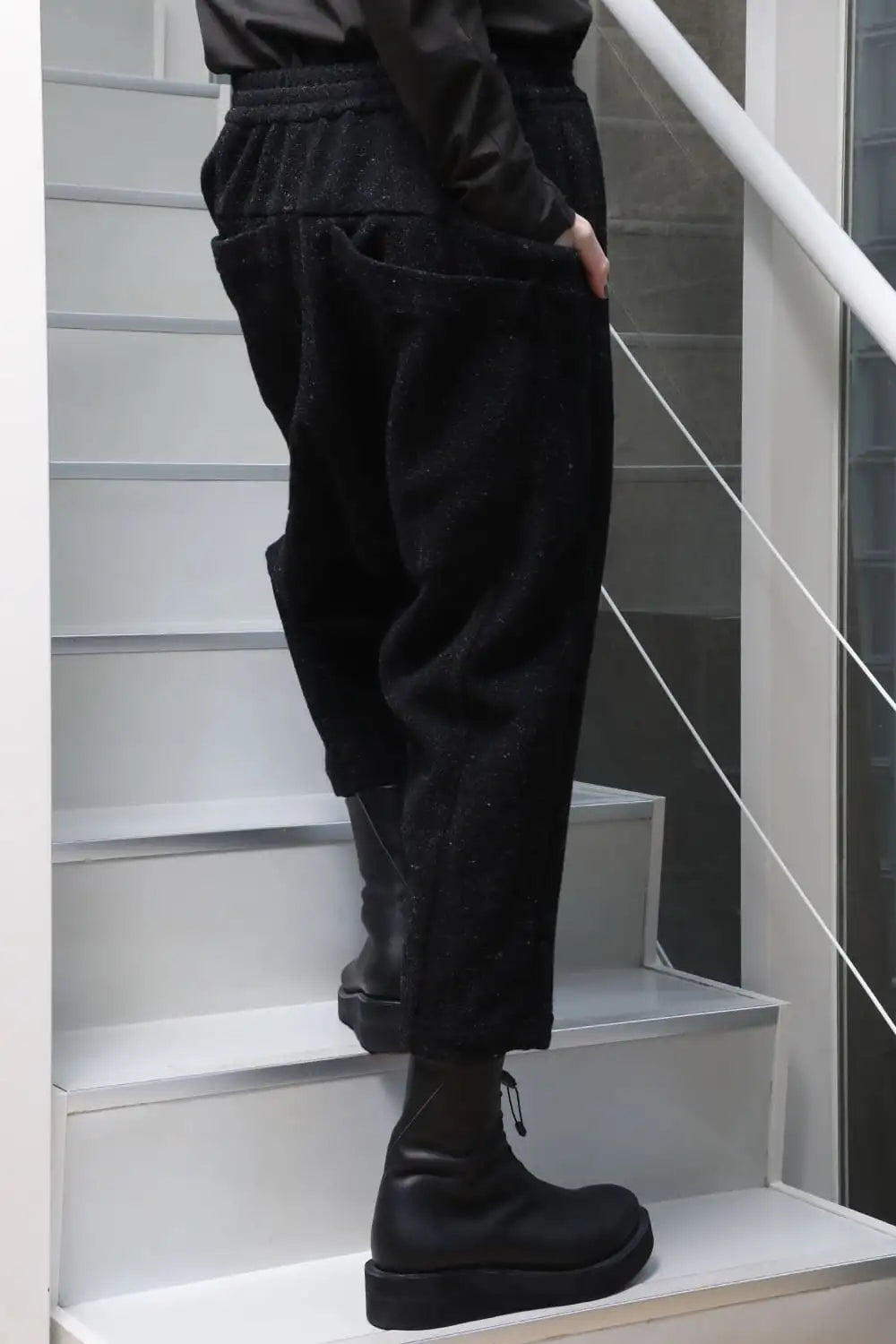 Relaxed pants Shetland wool