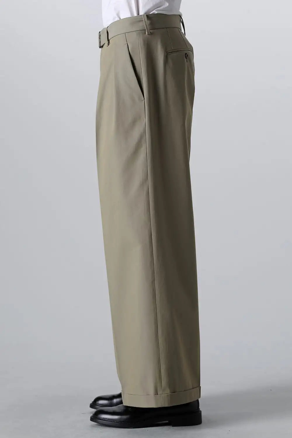 Belted Buggy Trousers  Khaki