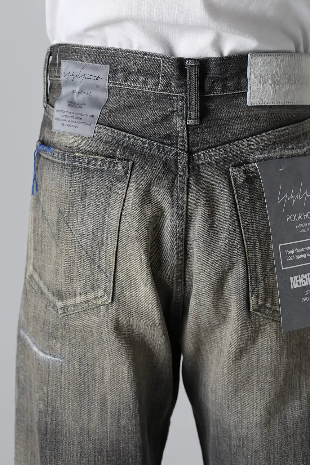 NEIGHBORHOOD x Yohji Yamamoto Denim Pants Black