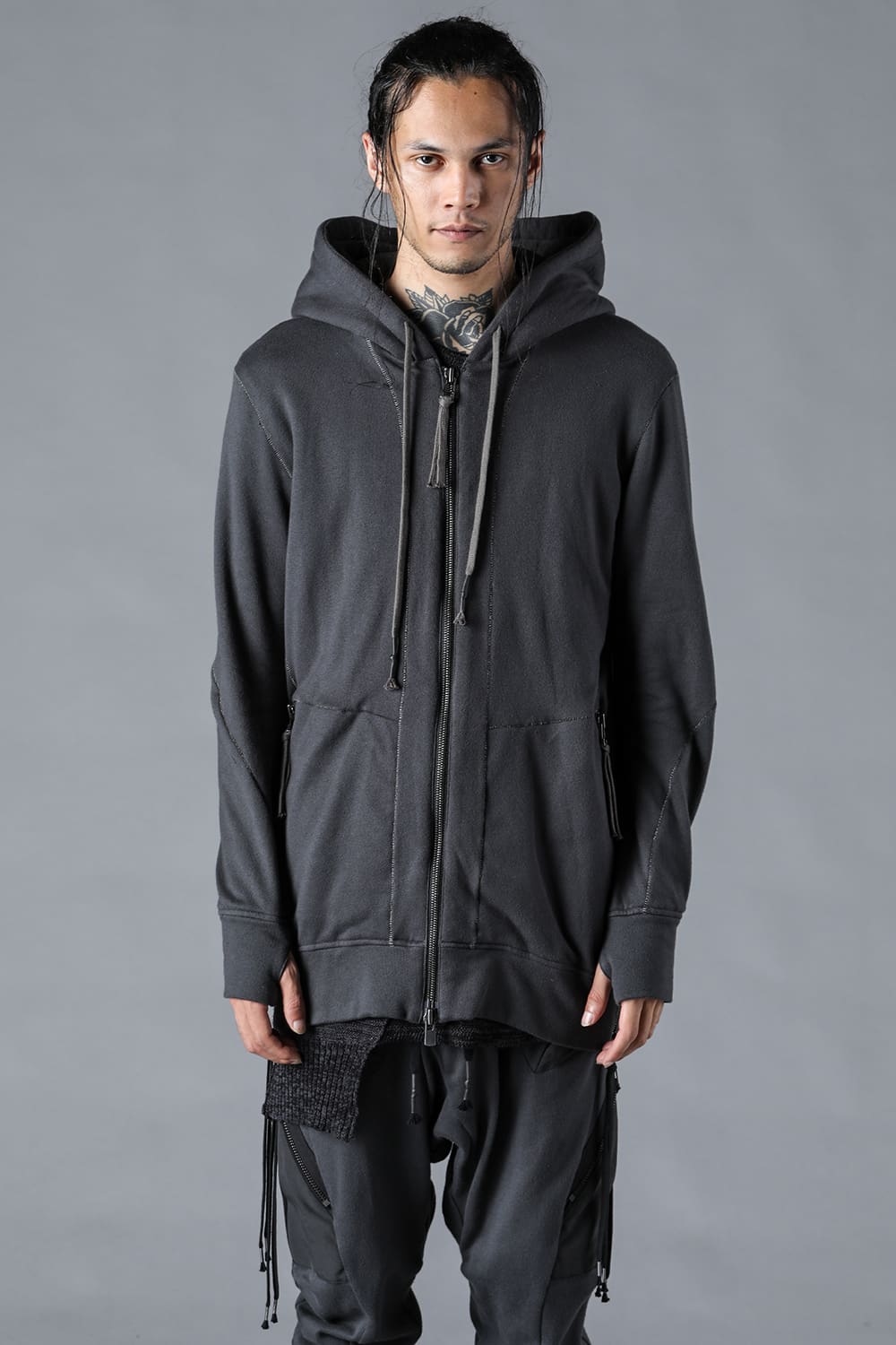 Untwisted Fleece-Lined Hooded Jacket