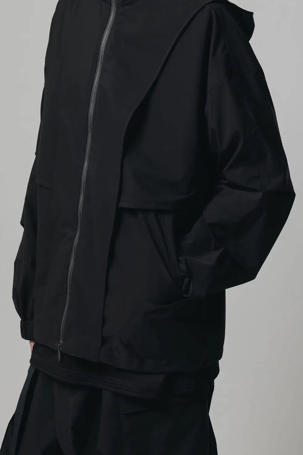 Water-Repellent Hooded Jacket