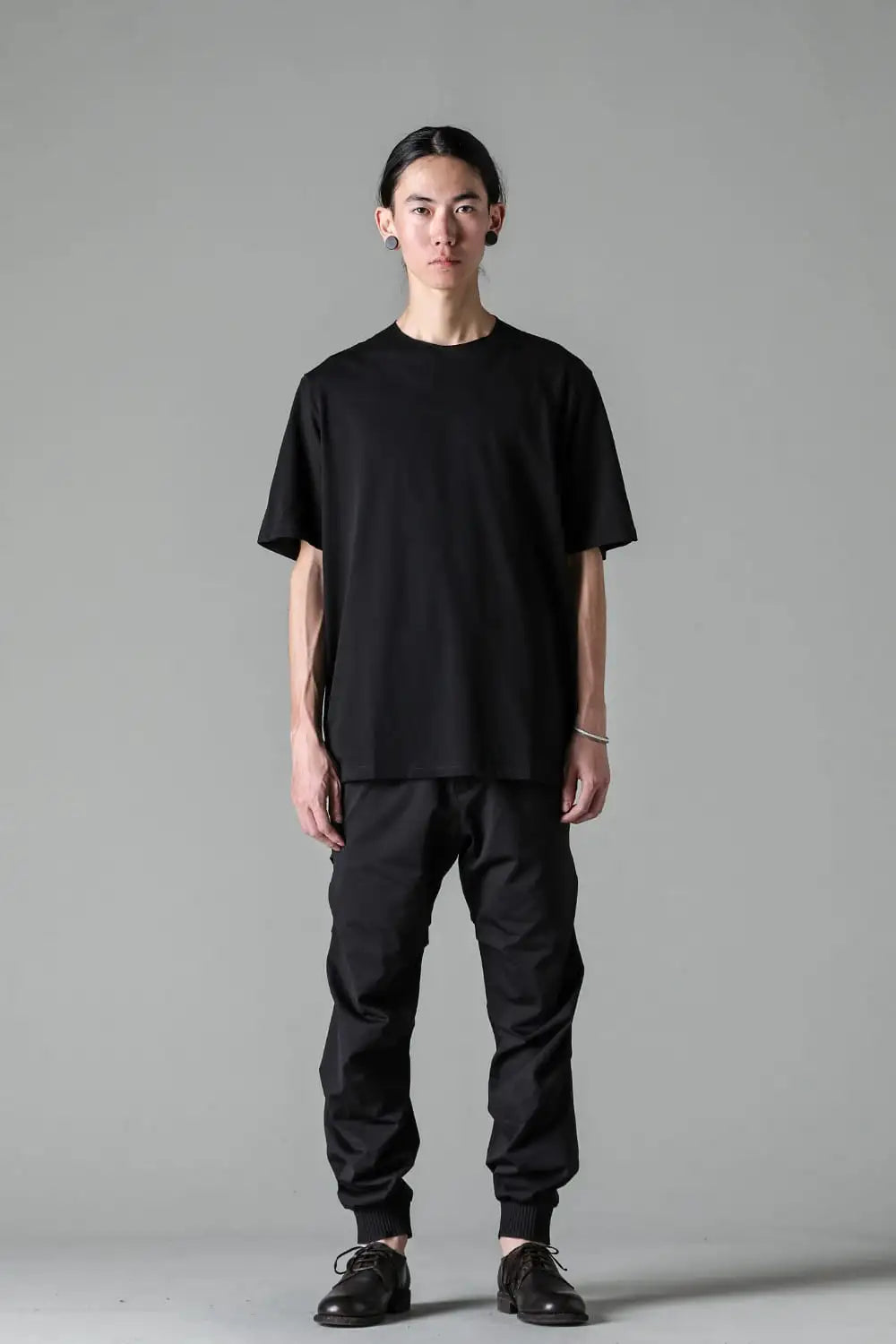 Short sleeve high twist jersey Black