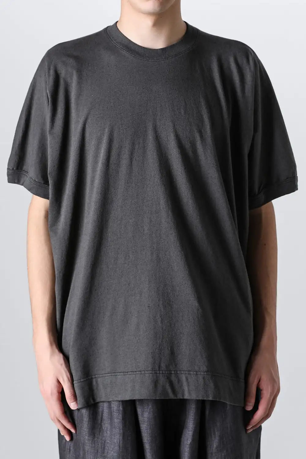 BASIC TEE Cotton Hemp Jersey BLACK