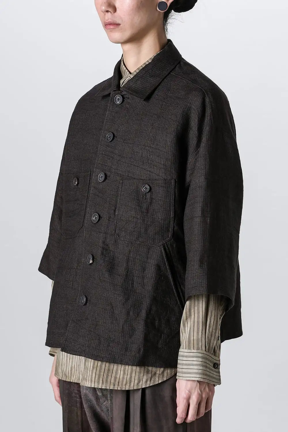 Oversized Short Sleeve Workers Shirt