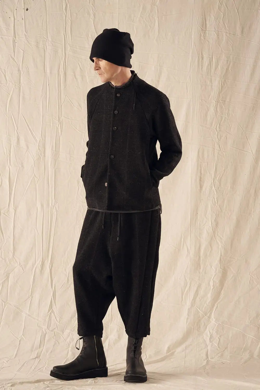 Relaxed pants Shetland wool