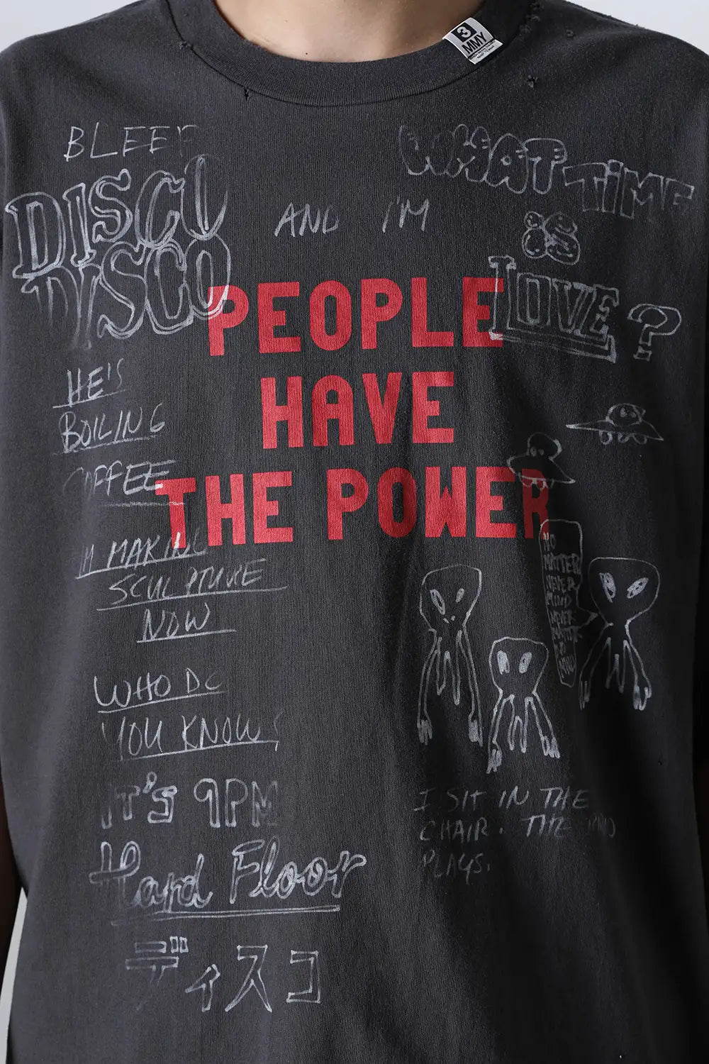 Distressed Tee Black