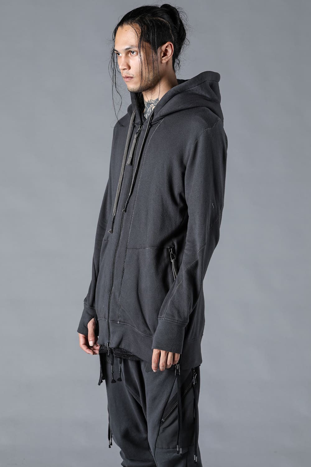 Untwisted Fleece-Lined Hooded Jacket