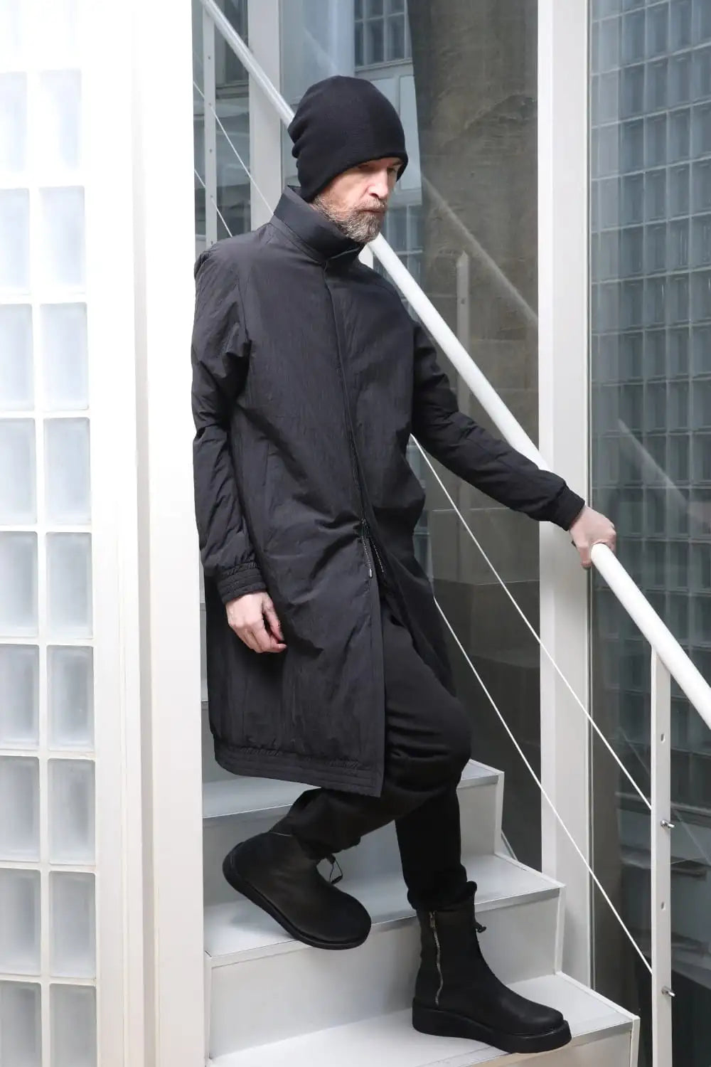 Nylon coat Shrink cotton / nylon Black