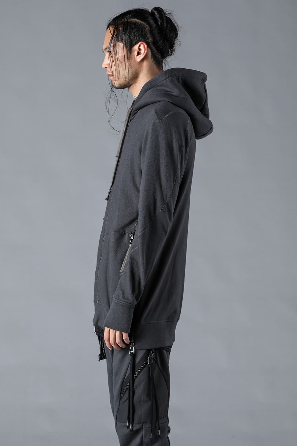 Untwisted Fleece-Lined Hooded Jacket