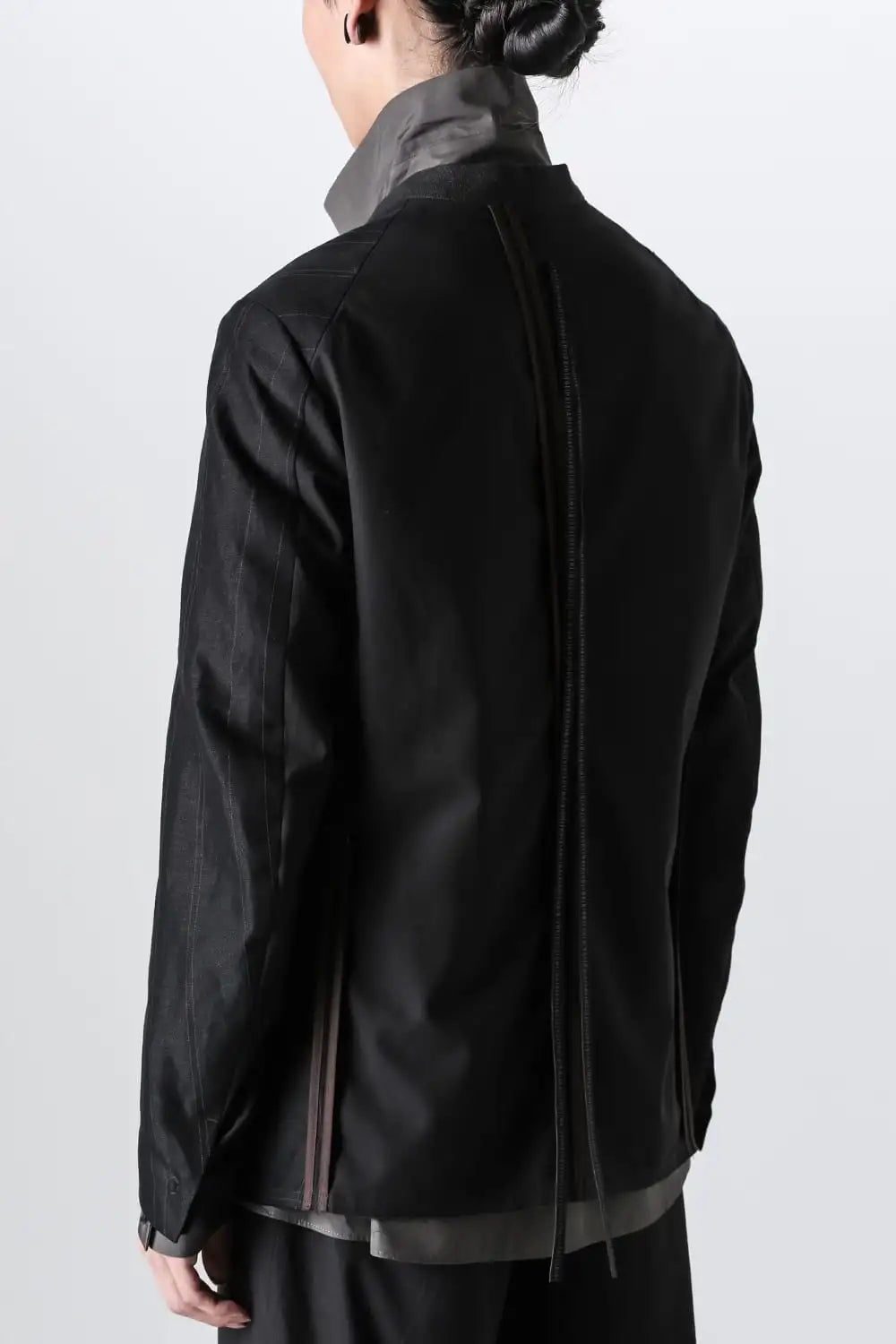 ジャケット コットン リネン ストライプ