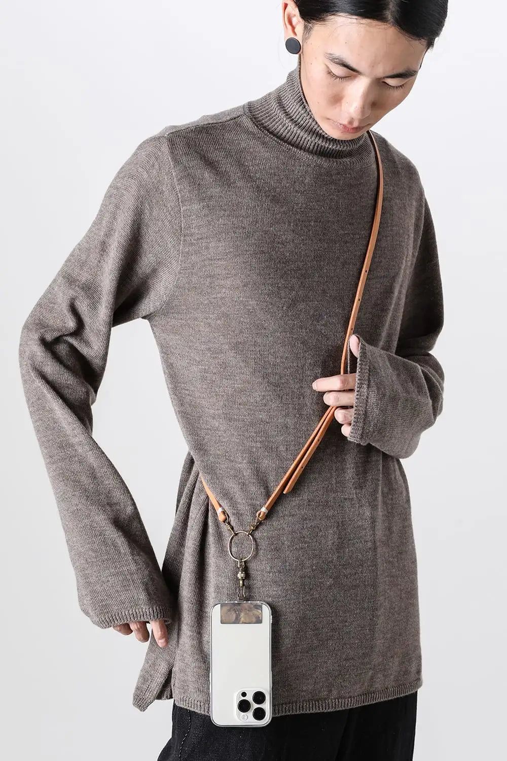 Phone Strap Conceria 800 oil bread Natural