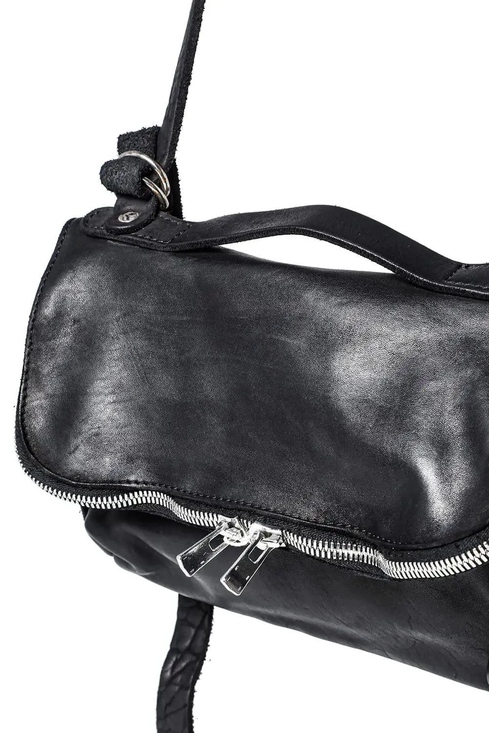 Small Messenger Shoulder Bag Soft Horse Full Grain - M100 Black