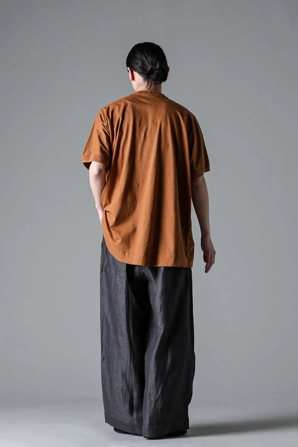 BASIC TEE Cotton Hemp Jersey COPPER BROWN