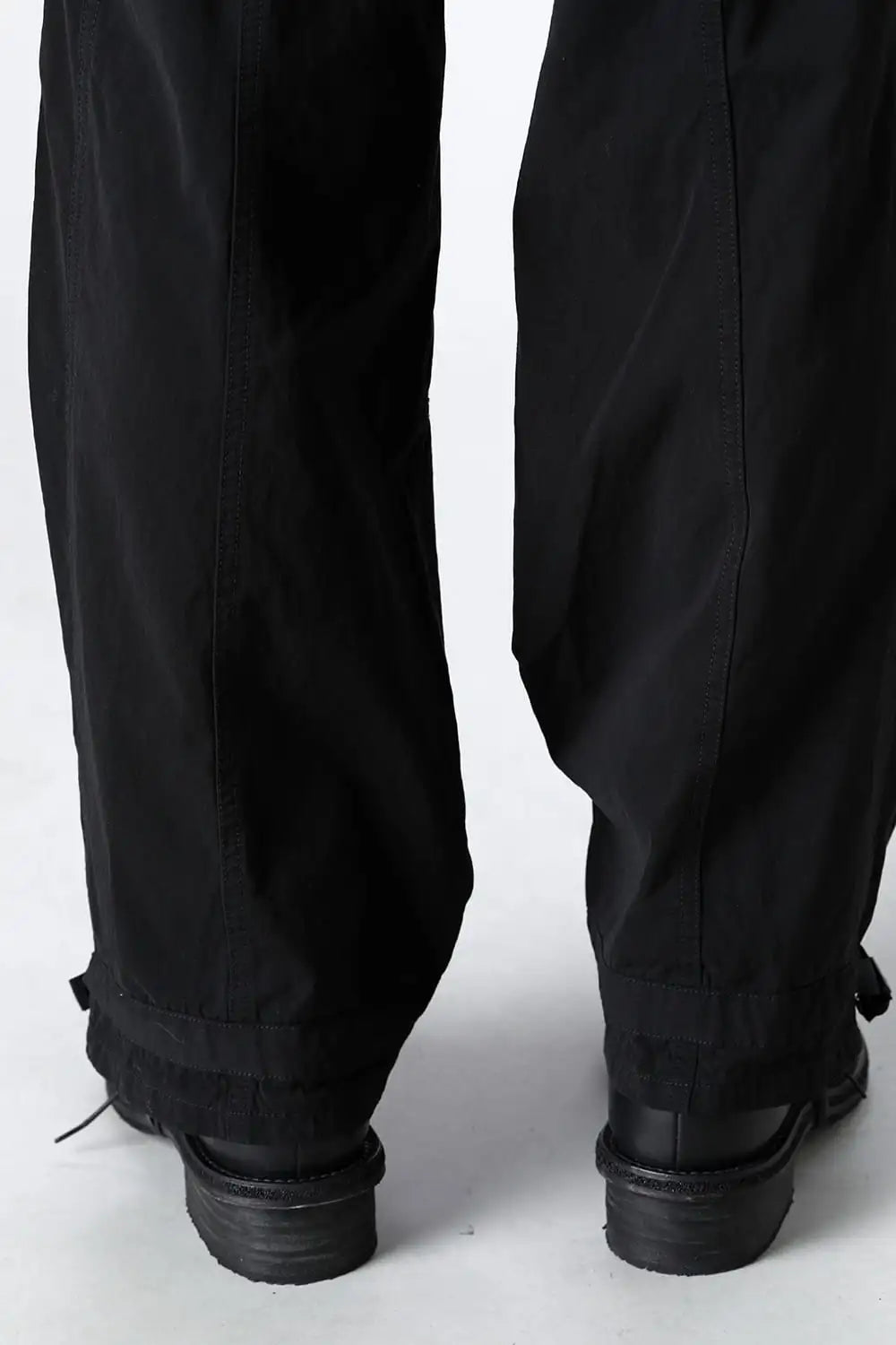 Dry Cotton Wide Trousers  Black