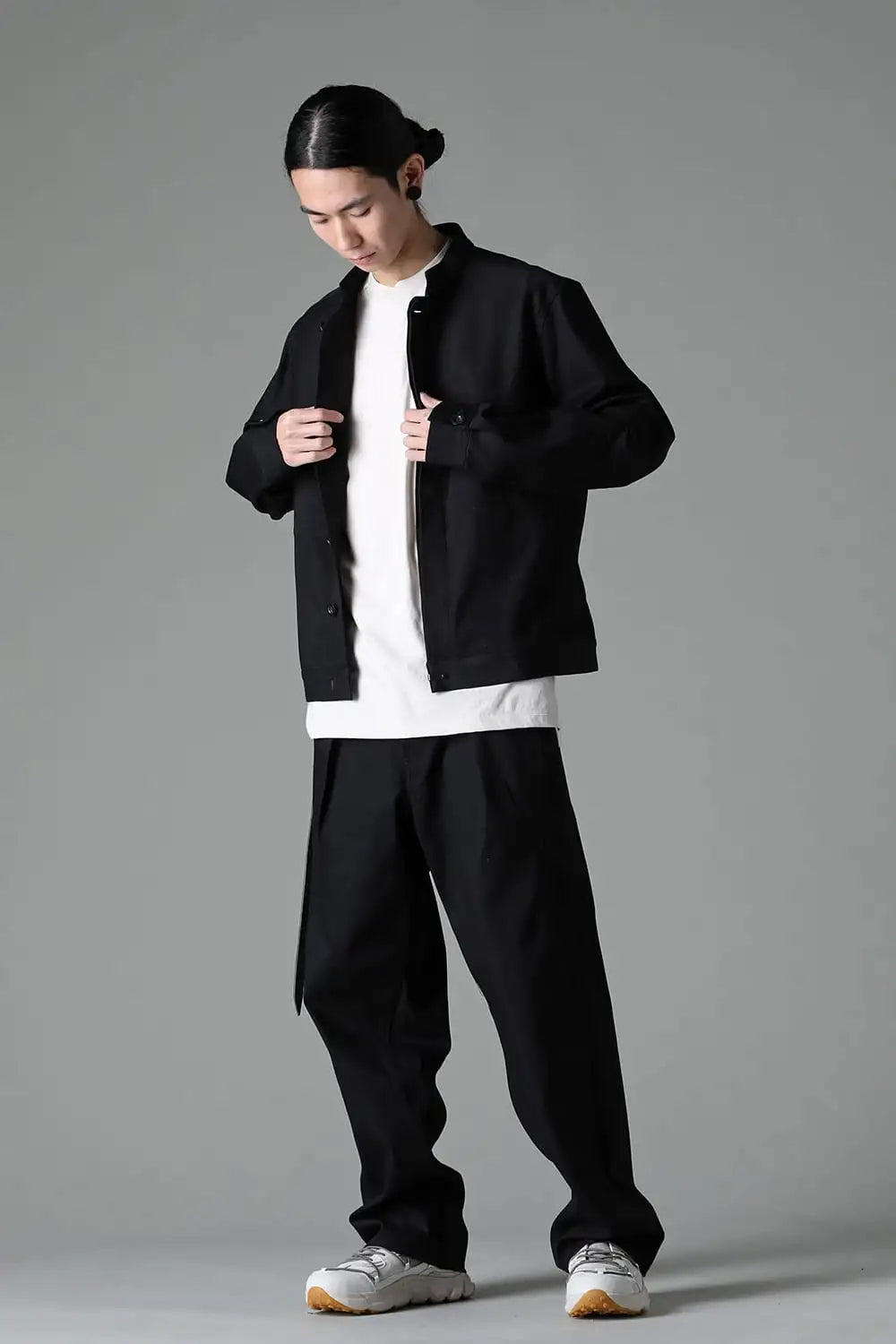 Denim Wide Pants  Black