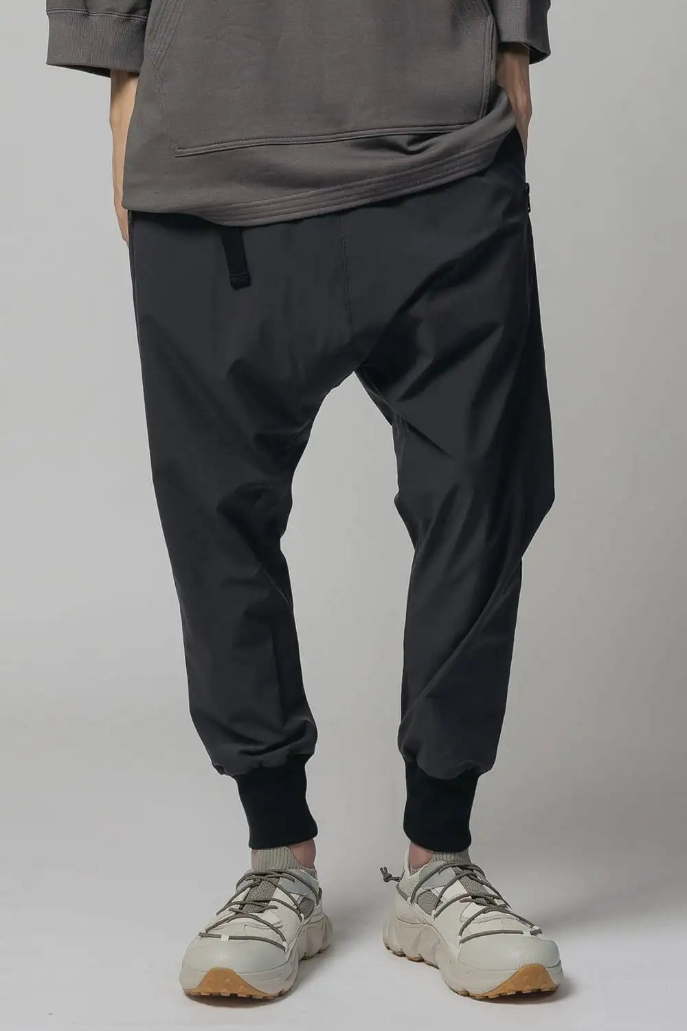 Water-Repellent Ribed Pants  Dark Gray