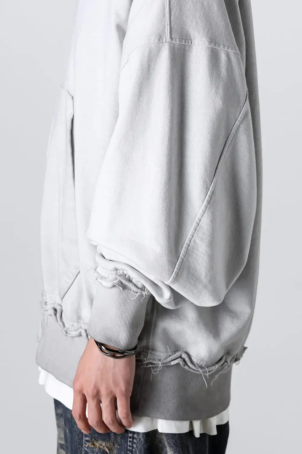 Cotton Sweat Zip Up Hoodie Plaster