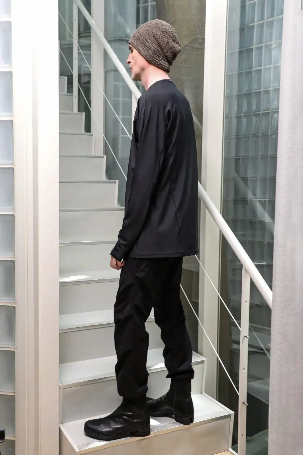 ロングスリーブ ハイブリット ヤーン ジャージー