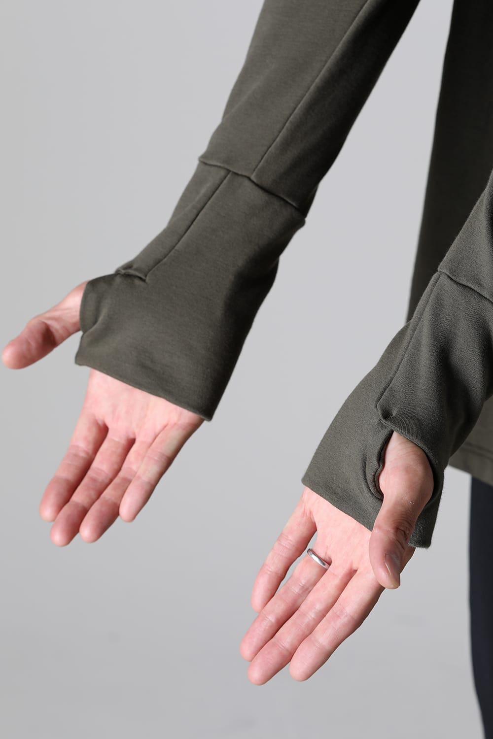 Henry Zip Up Jersey Khaki