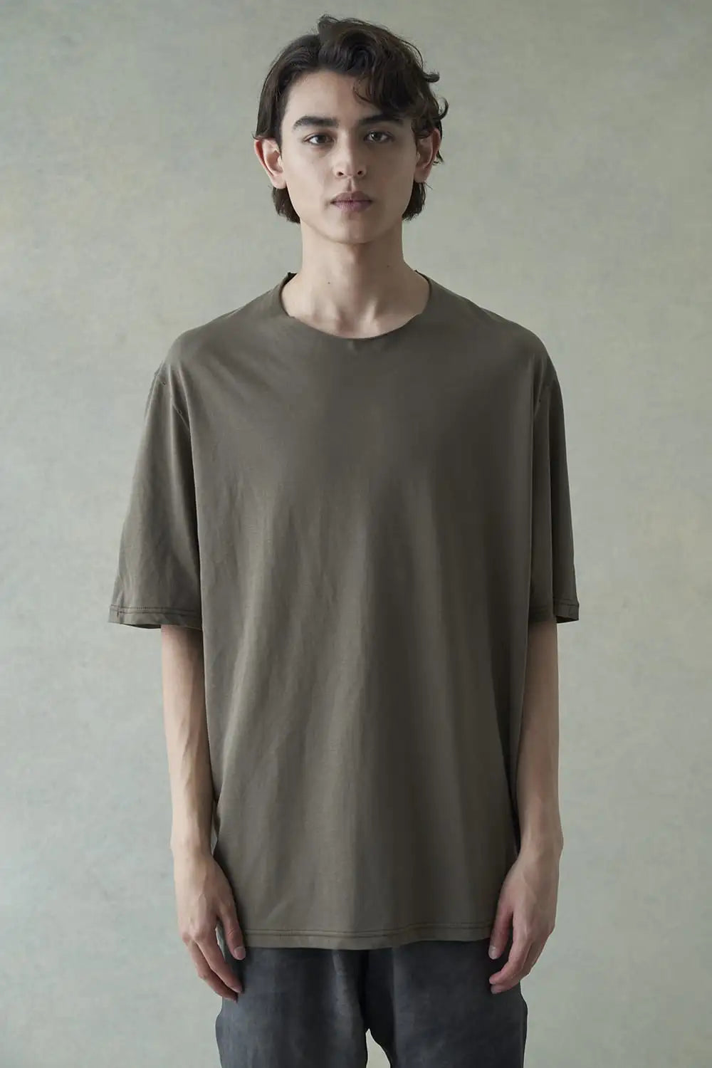 Short sleeve high twist jersey Olive