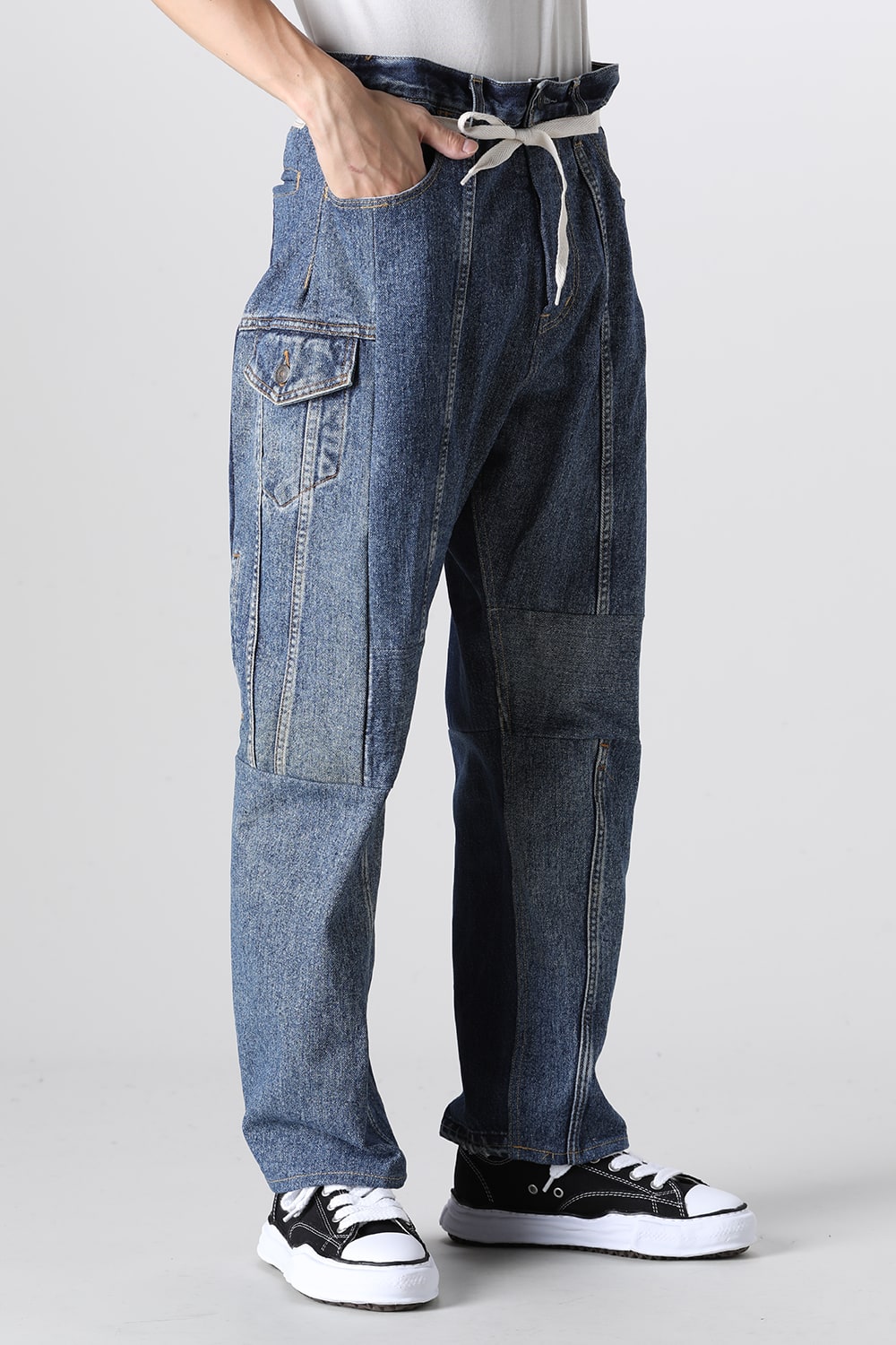 Denim Cargo Pants - L3