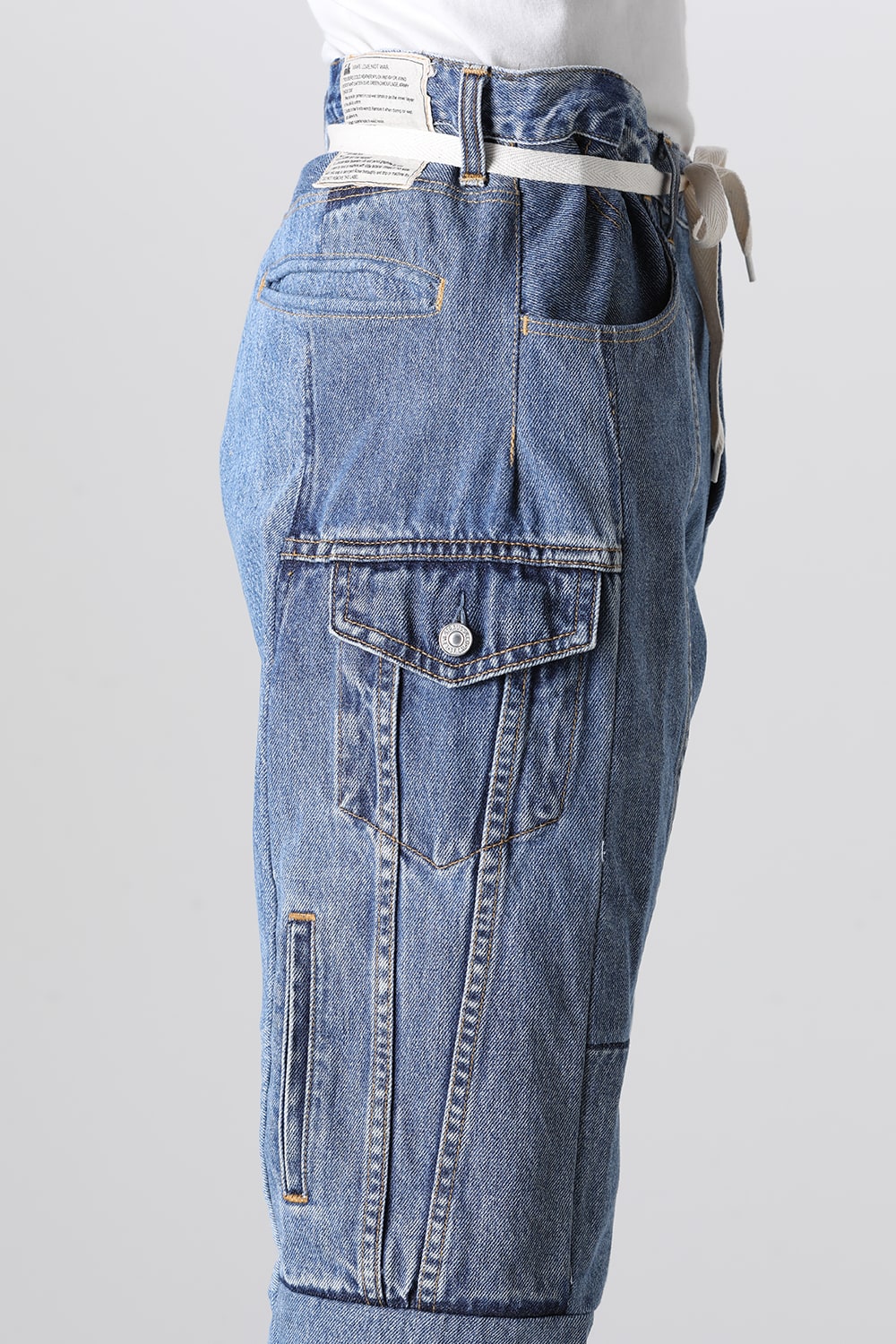 Denim Cargo Pants - M2