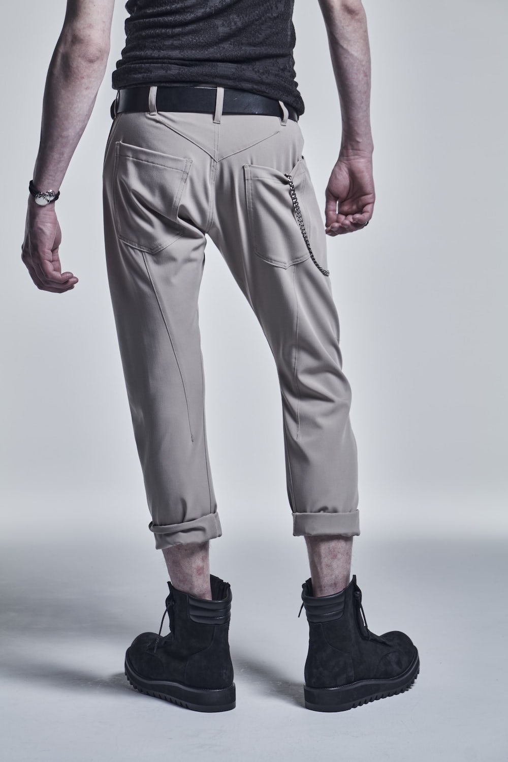 Curved Pants Beige