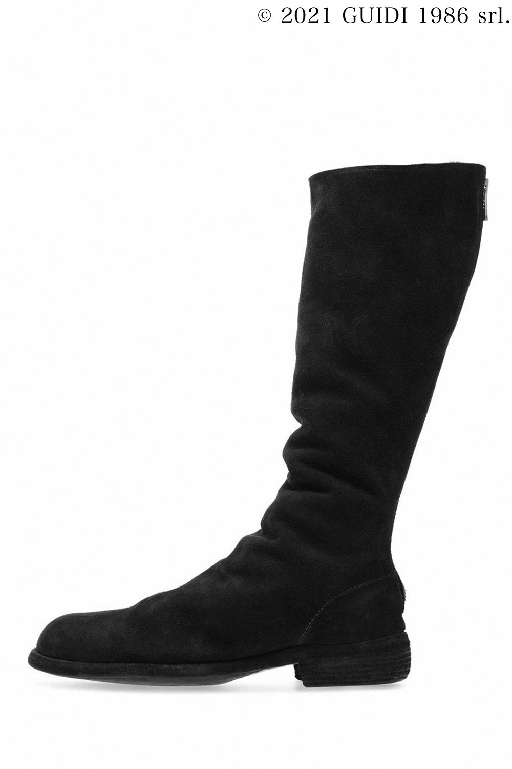 9001 -  Back Zip Mid-Calf Boots