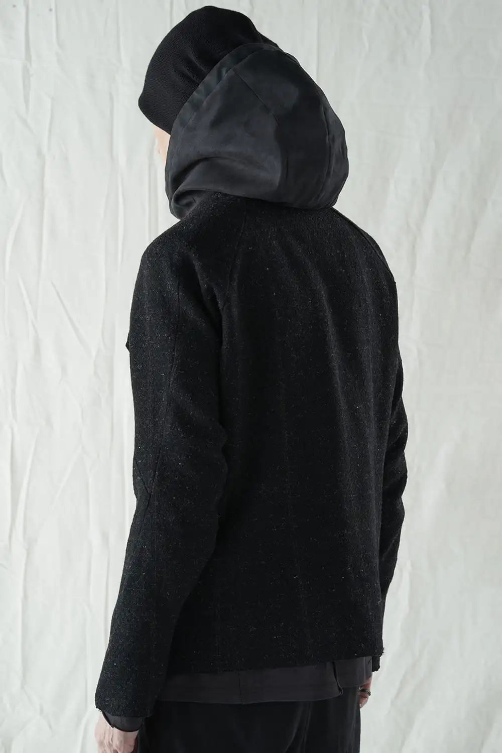 Hooded jacket Shetland wool