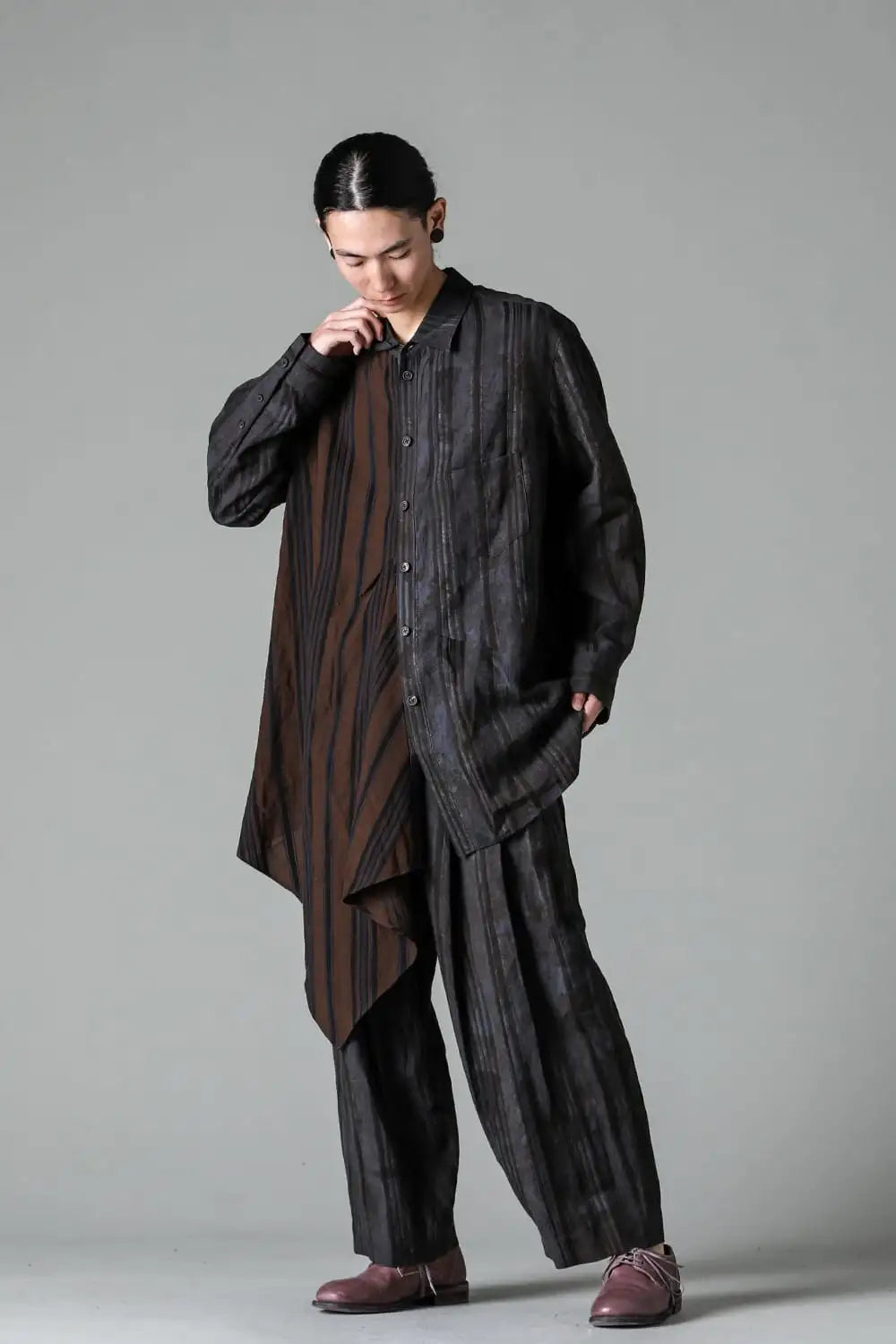 Asymmetic Paneled Shirt