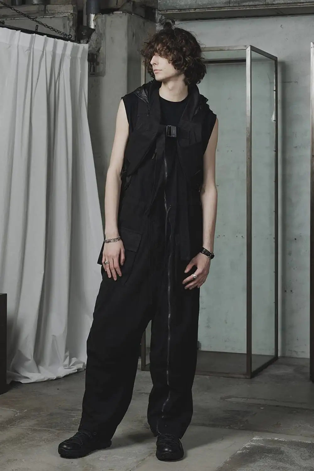 強撚ドライコットン オーバーオール