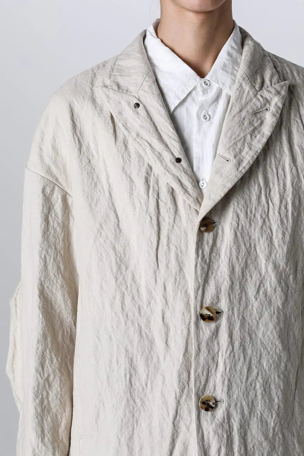 Jacket canapa / cotton metal shrink