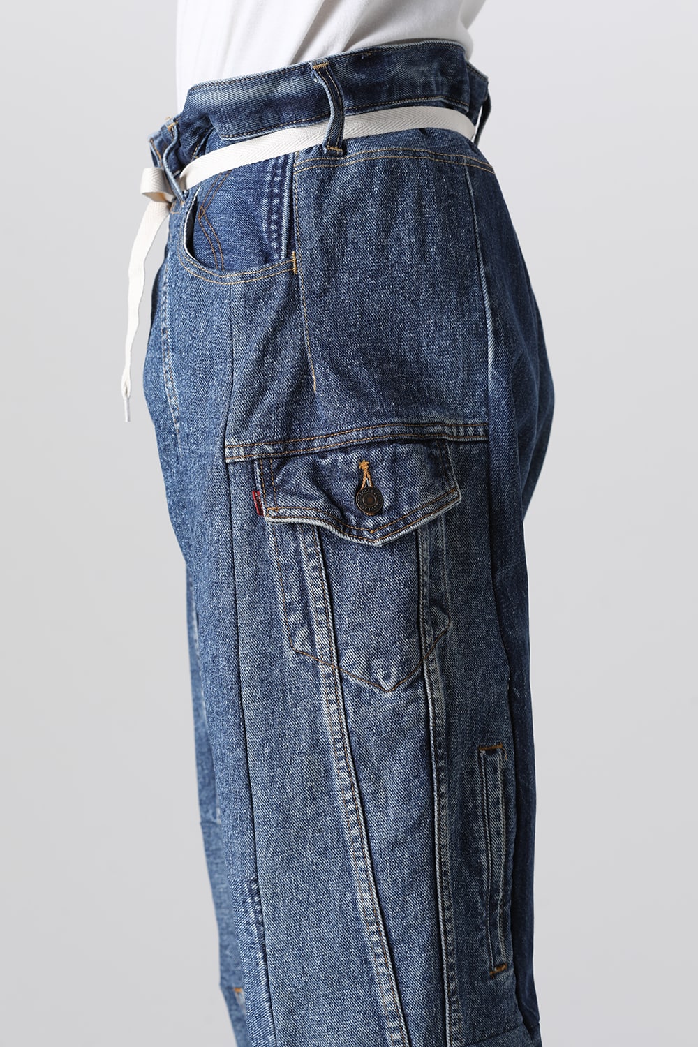 Denim Cargo Pants - L3