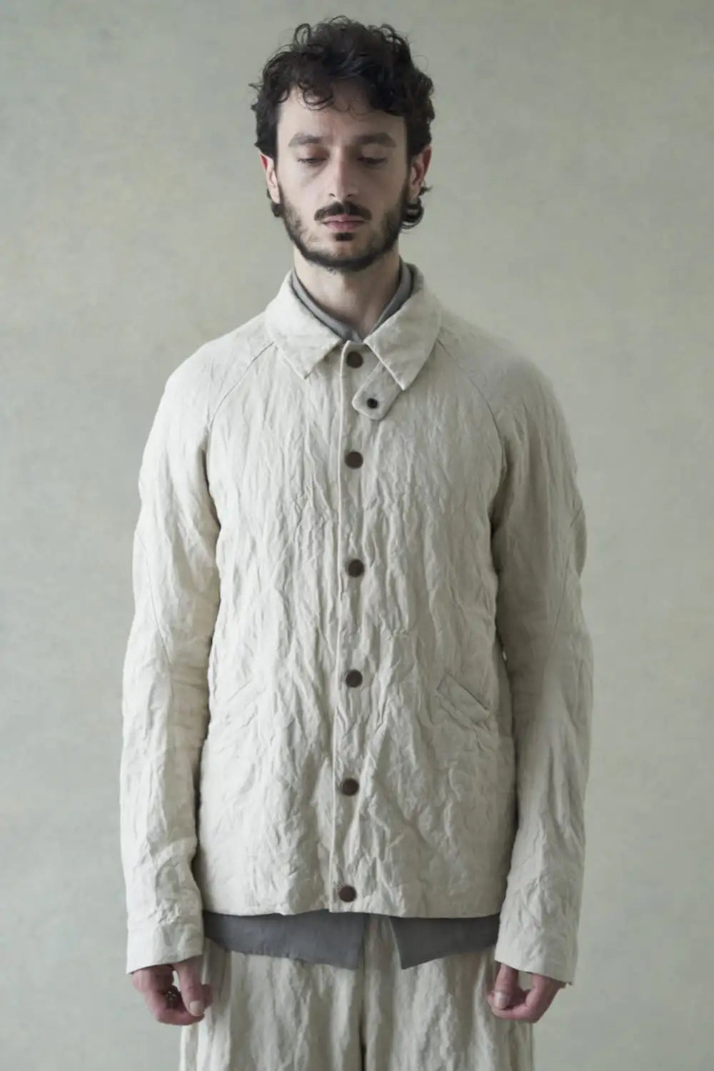 ジャケット カナパコットンメタルシュリンク