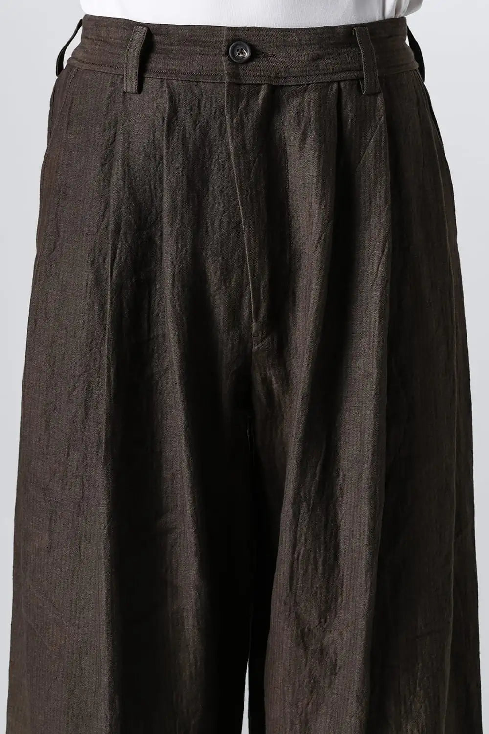 プレーテッドエクストラワイドレッグトラウザーズ