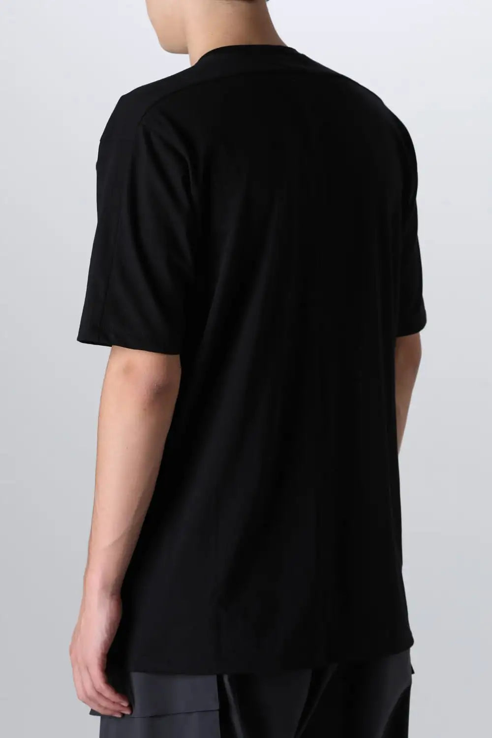 Cotton Jersey Embroidered S/S Tee Black