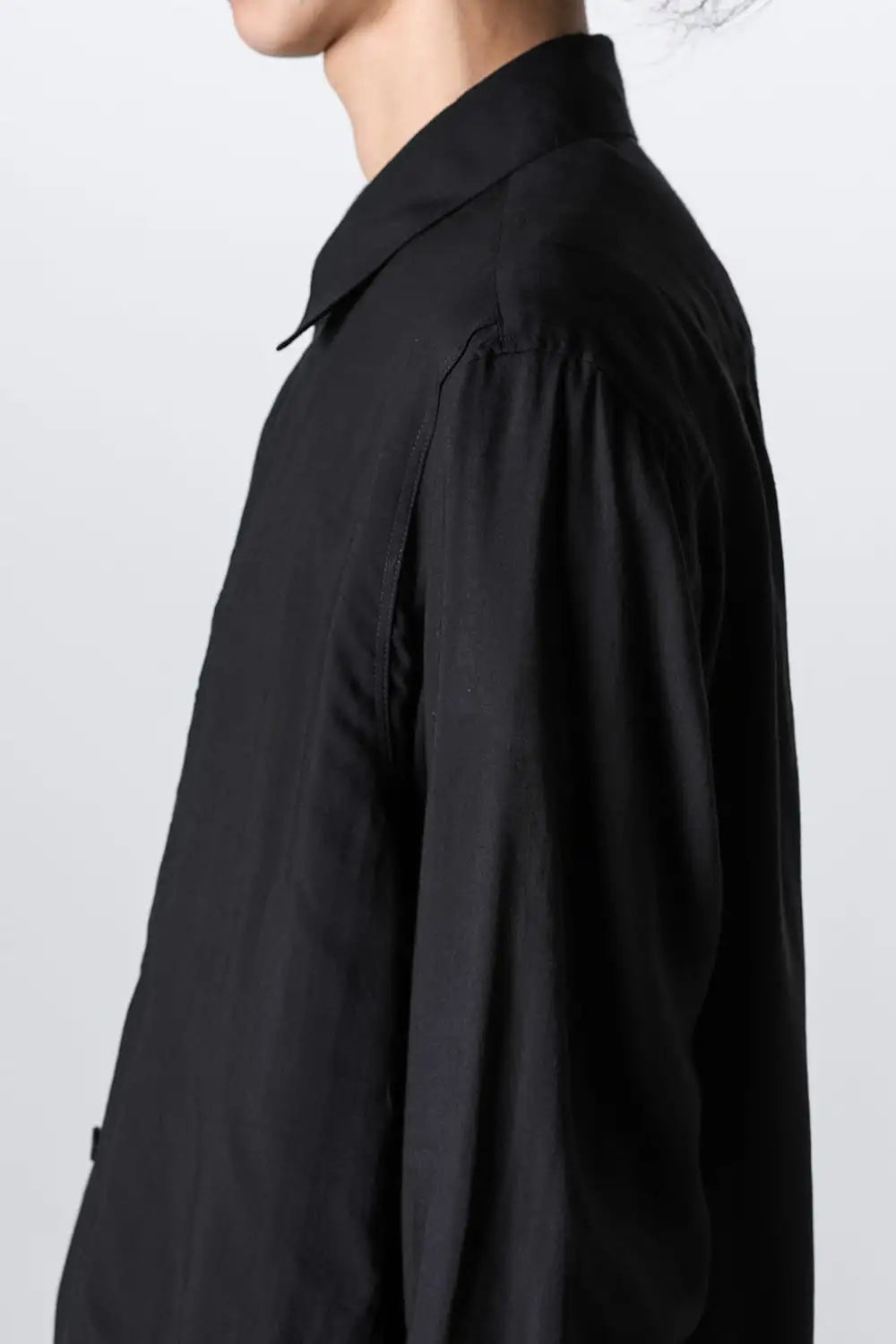 Same Color Stitch Pocket Blouse