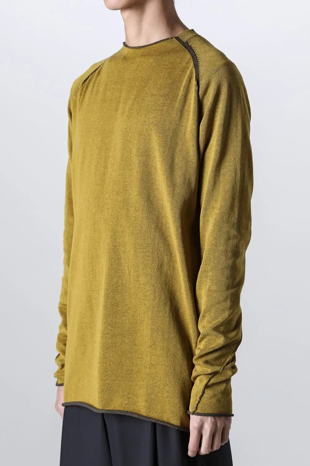 ロングスリーブハイツイストコットン Yellow